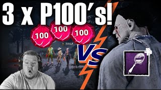 SCRATCH MIRROR MYERS VS 3 P100s | Dead by Daylight