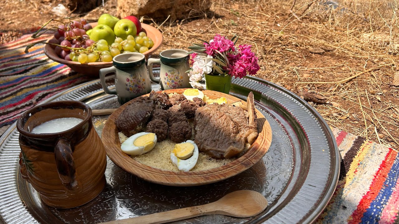 أجواء ريفية في المولد النبوي من القريةمحور ميلة وقسنطينة طعام المناسبات والاعراس  village lifestyle 