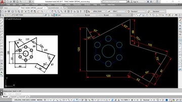 Thực hành vẽ AutoCAD 2D từ cơ bản đến nâng cao | Bài tập 7