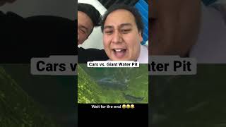 Would We Survive This? | Giant Water Pit Edition #shorts