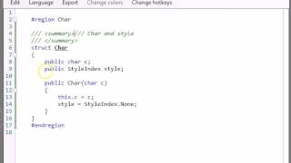 FastColoredTextBox "virtual tabs" screenshot 1