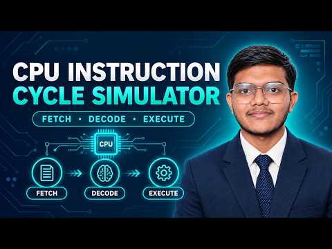 Interactive CPU Instruction Cycle Simulator | Fetch, Decode & Execute | COA Micro Project
