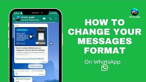 How to format message on WhatsApp | messages format || part 26