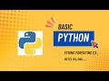 Python String Formatting Example #33 | Beginner-Friendly Python Tutorial | Hotel Billing