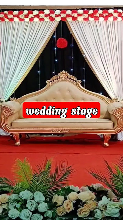 wedding stage। Yellow stage