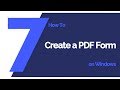 How to Create a PDF Form on Windows | PDFelement 7