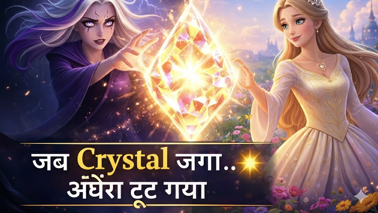 “Jab Crystal Jaga… Andhera Toot Gaya ☀️ | Elina & Nyxara Ki Jadui Kahani”