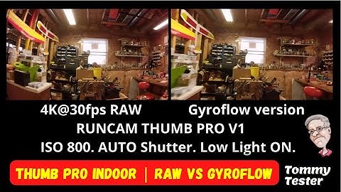 FPV whoop | RUNCAM Thumb Pro Indoor test | RAW vs. Gyroflow