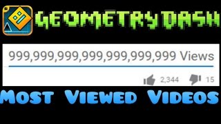 Top 5 Most Viewed Geometry Dash Videos