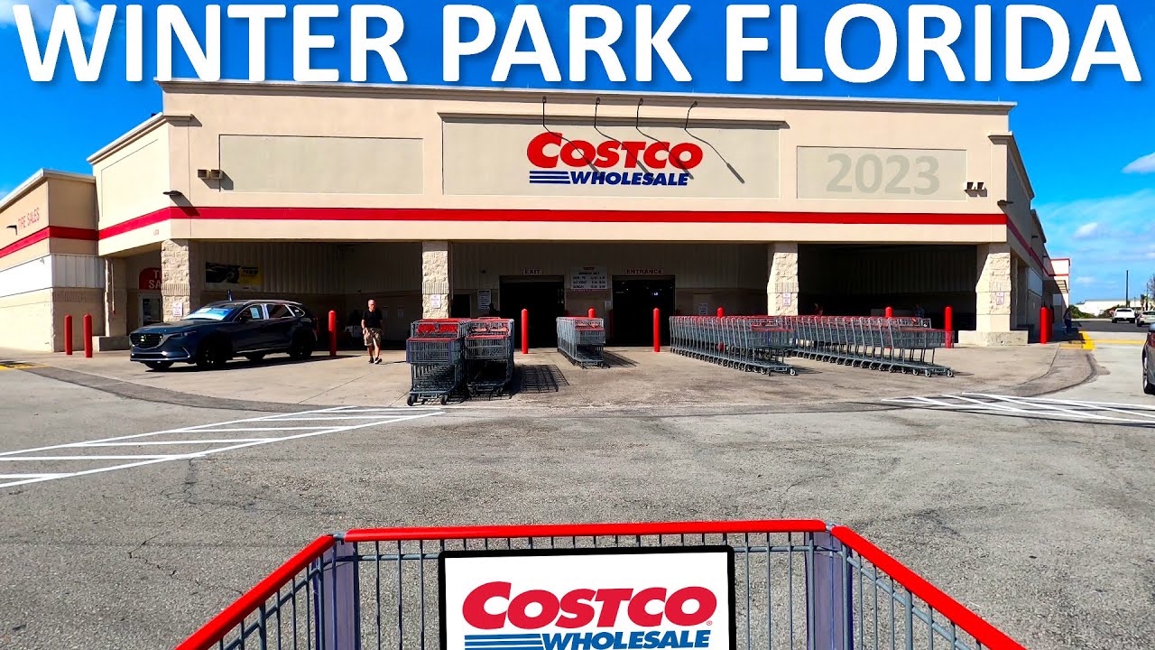 Shopping at Costco Wholesale in Winter Park Florida on University Blvd 