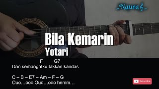 Yotari - Bila Kemarin Guitar Chords Lyrics