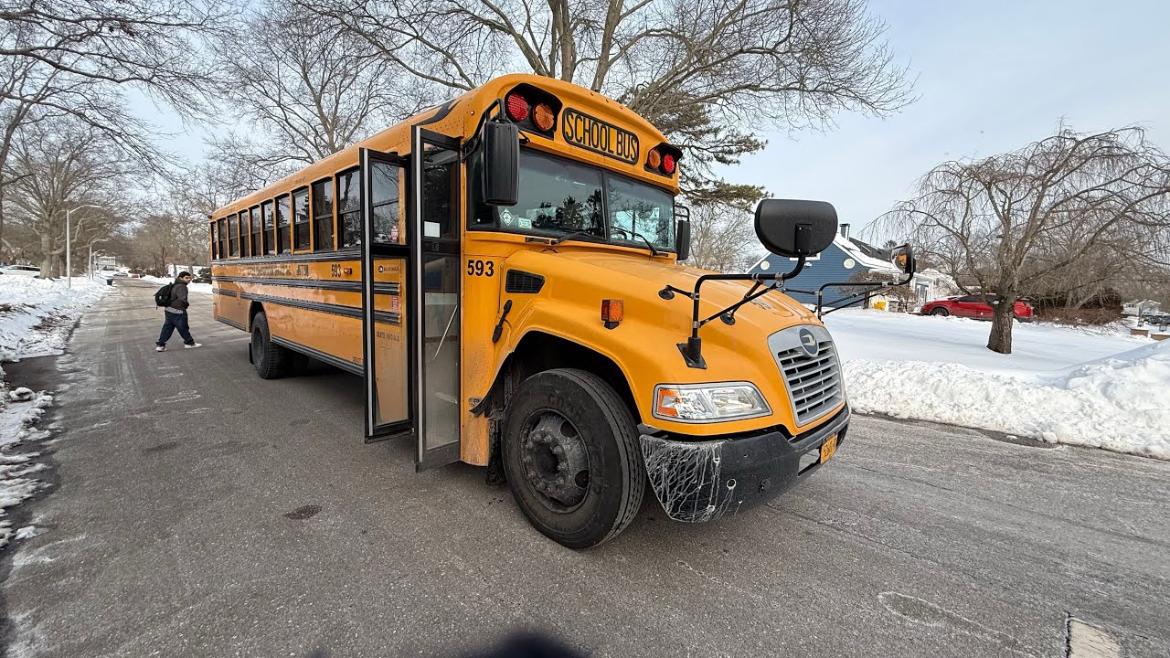 2020 Blue Bird Vision #593 STS Bus Ride along from the Highschool 