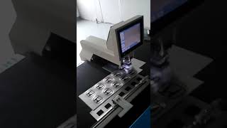 Automatic ccd guide hole #punching machine for aluminum Honda badge