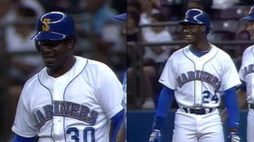 KC@SEA: Griffey Sr., Jr. hit back-to-back singles