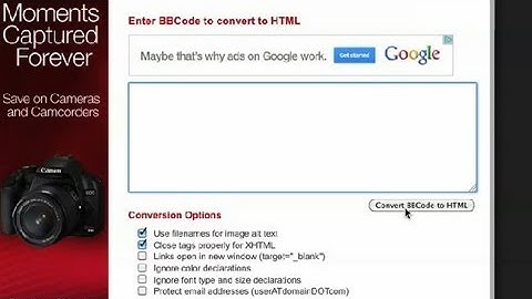 Converting BBCode to HTML : HTML Tutorials