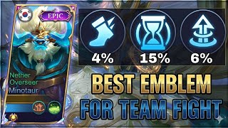 ONLY 23.1% MINOTAUR USERS USING THESE LOWKEY SUPPORT EMBLEM - MLBB