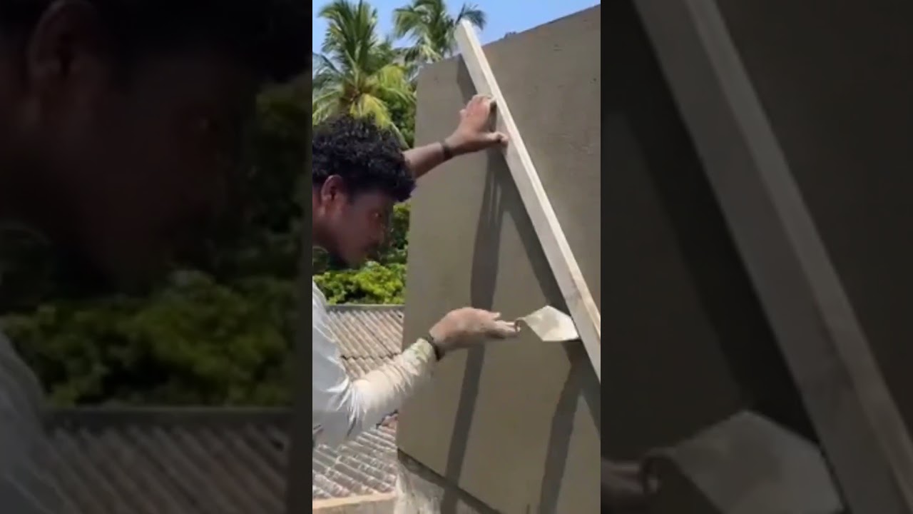 Wall Plastering Design//wall plastering skill  