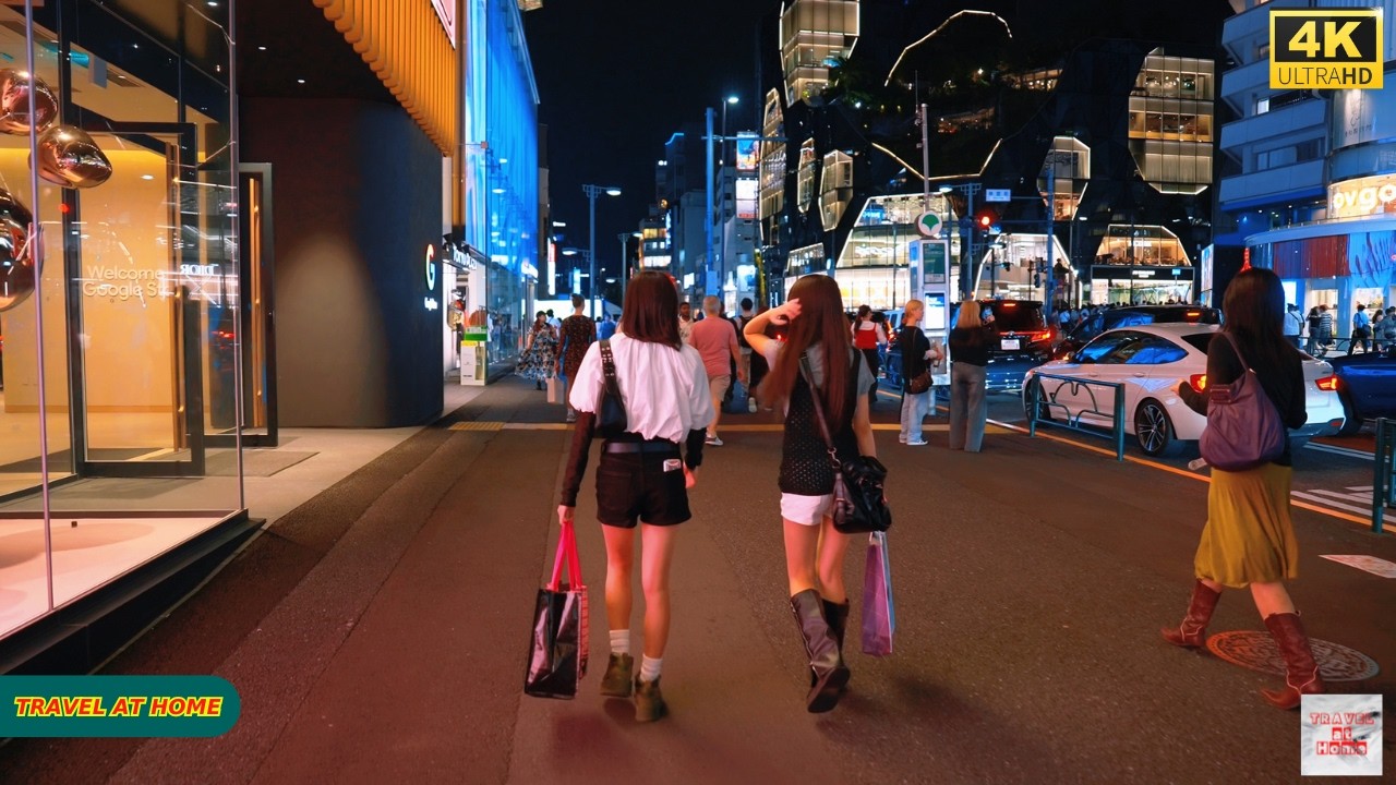 【4K HDR】When Tokyo Turns Blue 🌆🇯🇵 | A Beautiful 1-Hour Tuesday Evening Walk Through Harajuku
