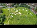 Traveller group of 40 caravans set up illegal camp near Asda | SWNS