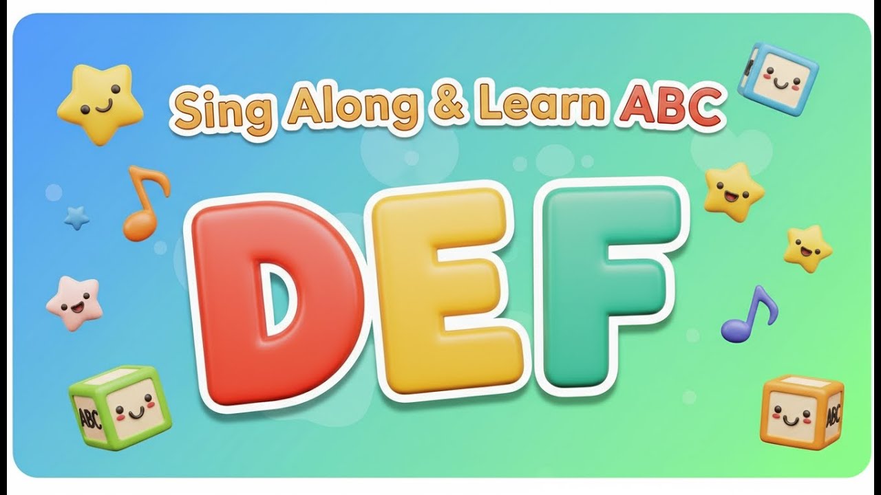 ABC Learning Song | Letters DEF | Fun ABC Nursery Rhymes Kids Songs ...