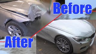 Rebuilding a salvage BMW F30 in 15 minutes