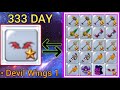 I spent 333 day on trade devil wings  for 99 vip ni skyblock for blockman go