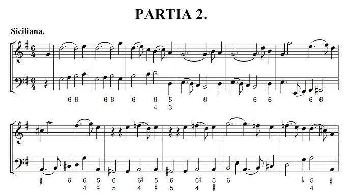 Siciliana from Partita No. 2 (G.P. Telemann) - Free Flute Sheet