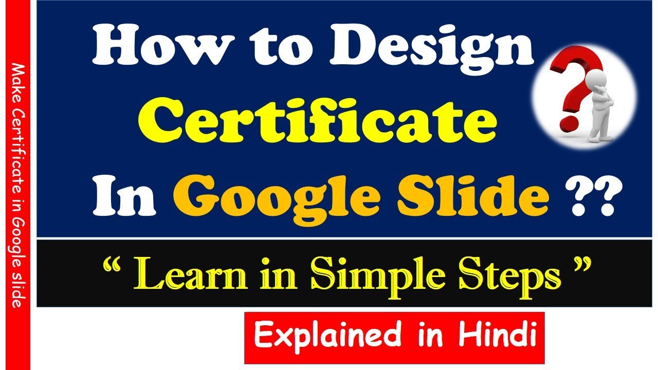 How to design Certificate using Google Slide (How to add Signature and ...