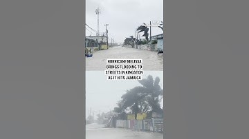 Hurricane Melissa floods streets in Kingston as it hits Jamaica