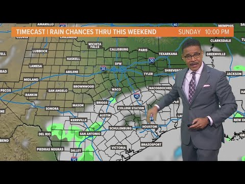 DFW Weather: Cooler temps and a chance for scattered showers - YouTube