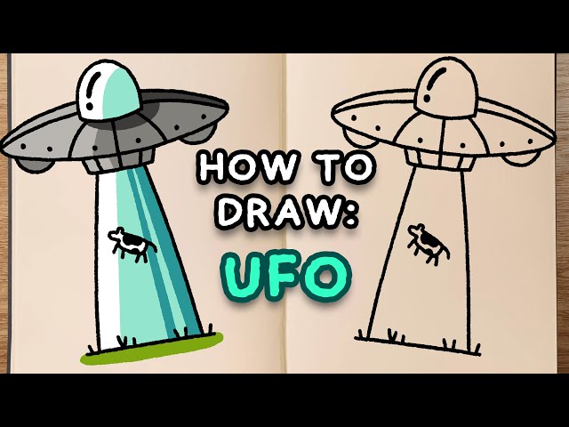 How to Draw a UFO - Really Easy Drawing Tutorial