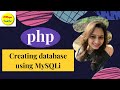 Creating Database using MySQLi