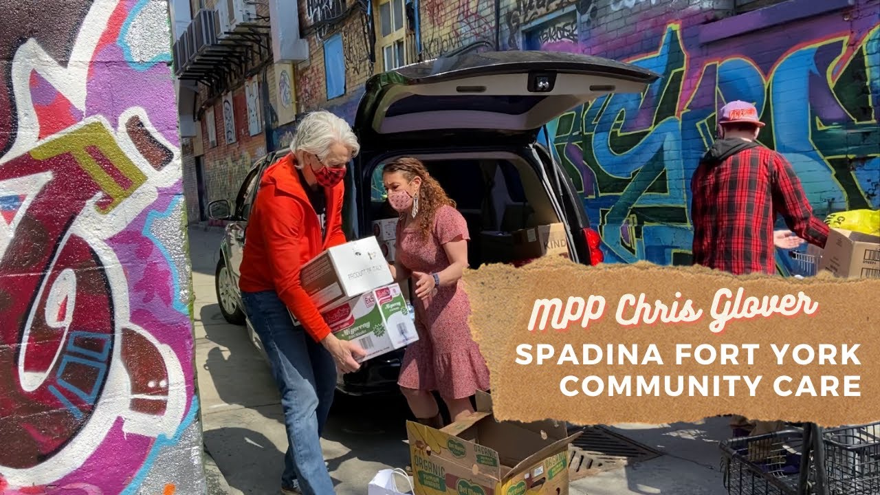 Local Toronto Residents join MPP Chris Glover & the Spadina Fort York Community Care program