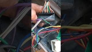 93 Mercury Grand Marquis aftermarket radio speaker wiring with no harness connector (Hack!)