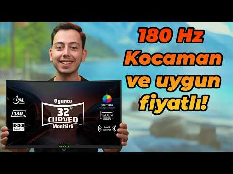 180 Hz ve 32" oyuncu monitörü ama ucuz!