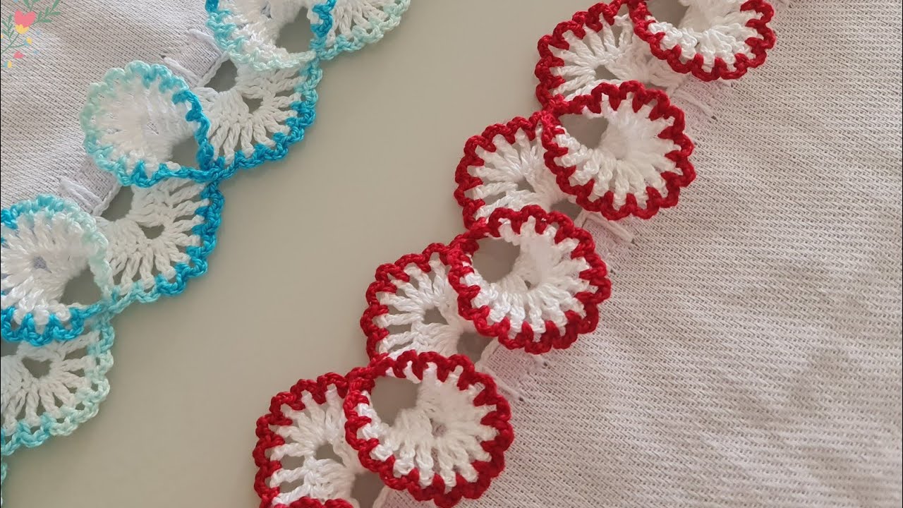 bico/barrado de croche para  pano de prato realeza 