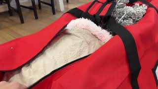 Christmas Tree Storage Bag: WATCH BEFORE BUYING - How Well This Worked For a Large Tree