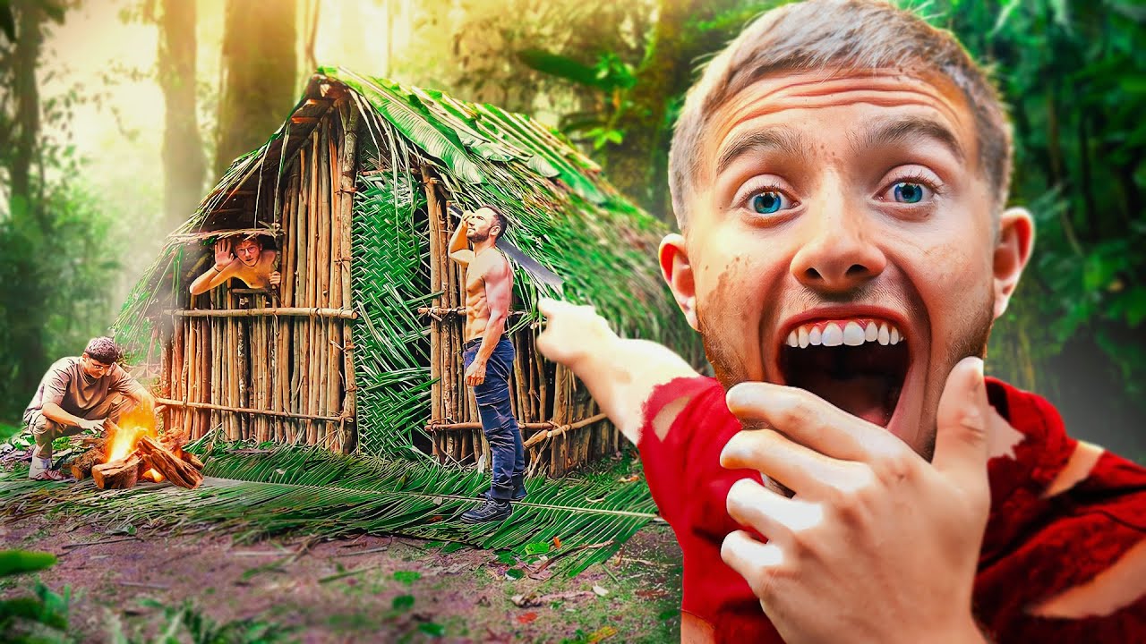 J&#39;ai ENFIN construit une cabane dans la jungle de Tahiti ! (en immersion dans la jungle)