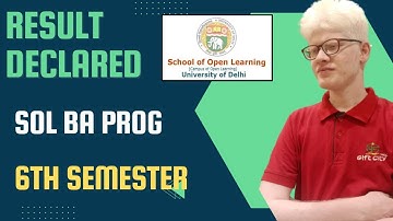 SOL BA PROG Sixth Semester Result Declared 2022