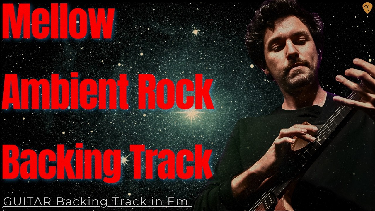 Smooth Melodic Ambient Rock Jam | Guitar Backing Track (E Minor 80 BPM)