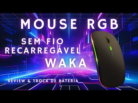 WAKA RGB BLUETOOTH MOUSE REVIEW AND BATTERY REPLACEMENT!!!