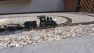 Accucraft Ruby first run in the train garden for 2022.