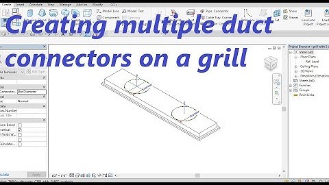 Creating multiple duct connectors on a grill  //SOHAIL REVIT MEP//