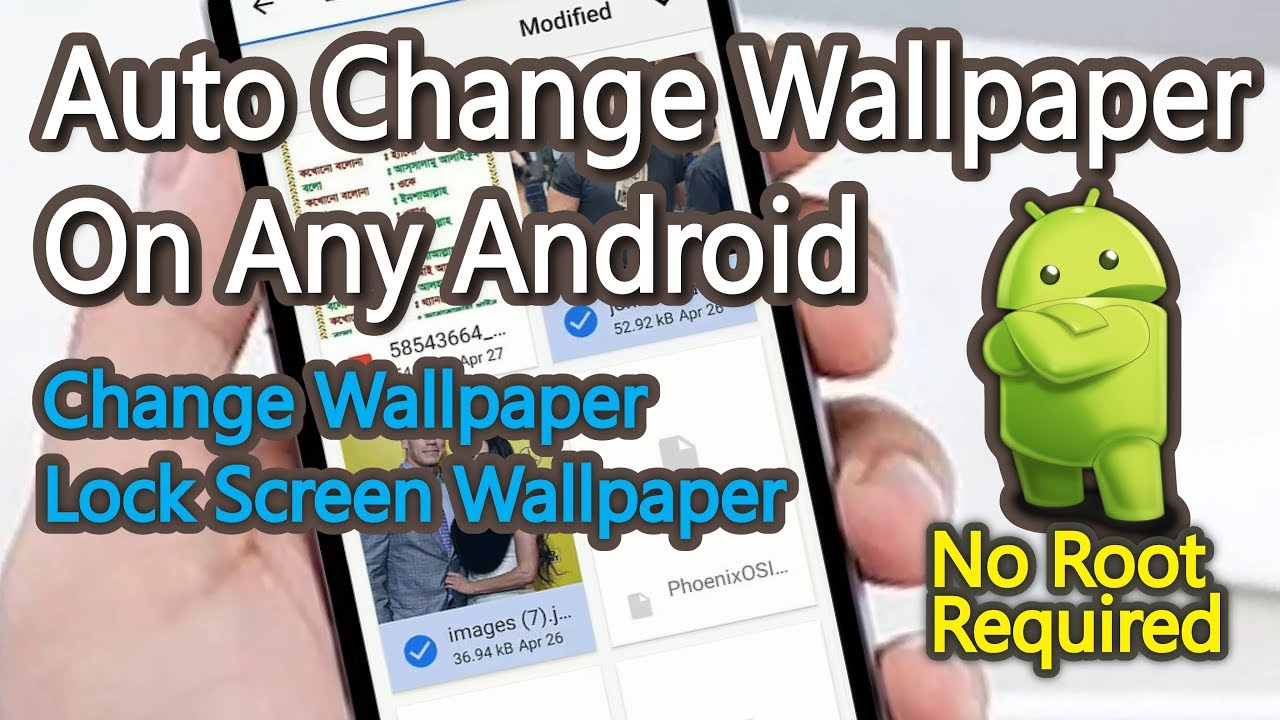 How To Auto Change Wallpaper Android - Lock Screen Wallpaper Change  Automatically - Youtube