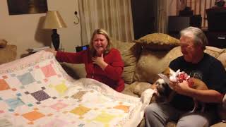 Mom Reacts to Daughters Quilt - 985480