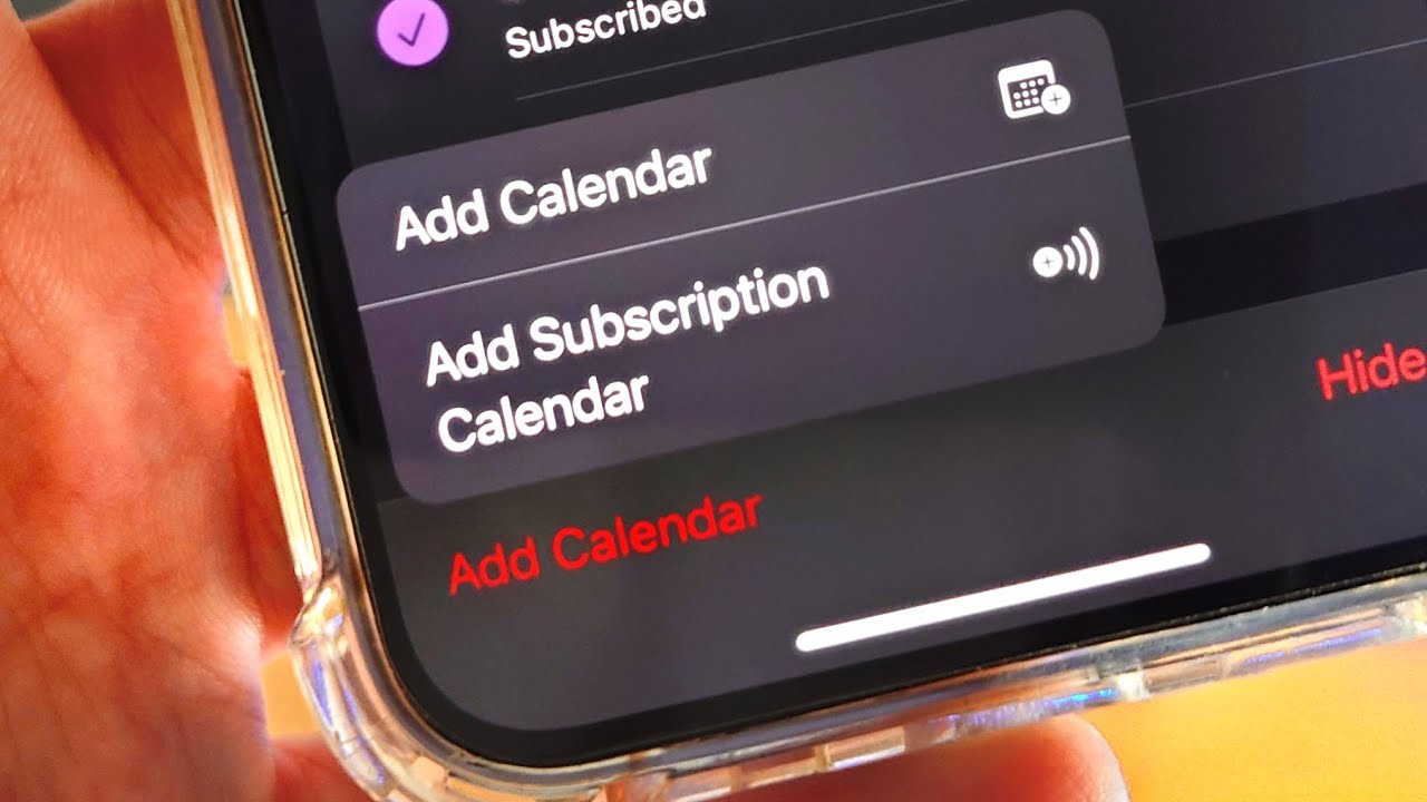 ANY iPhone How To Add Subscribed Calendar! YouTube