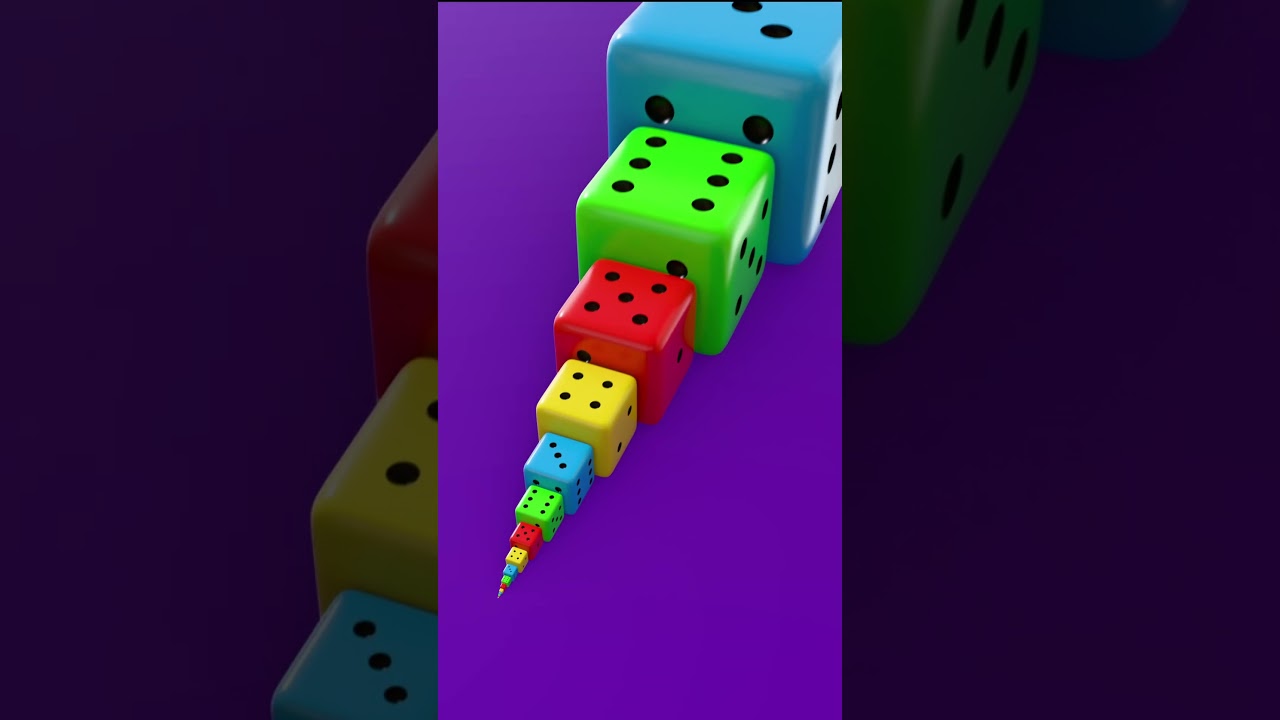 🎲 Infinite Dice Zoom Loop! 🔮✨ | Satisfying Animation