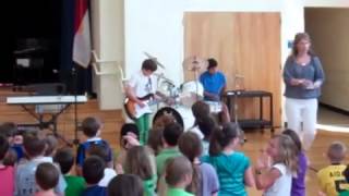 Adrian And Clmate At The Dilworth Elementary School Talent Show.