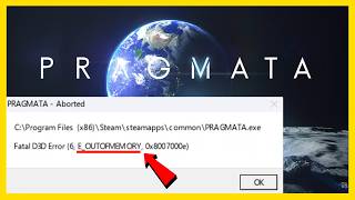 Fix Pragmata Fatal D3D Error Out of Memory