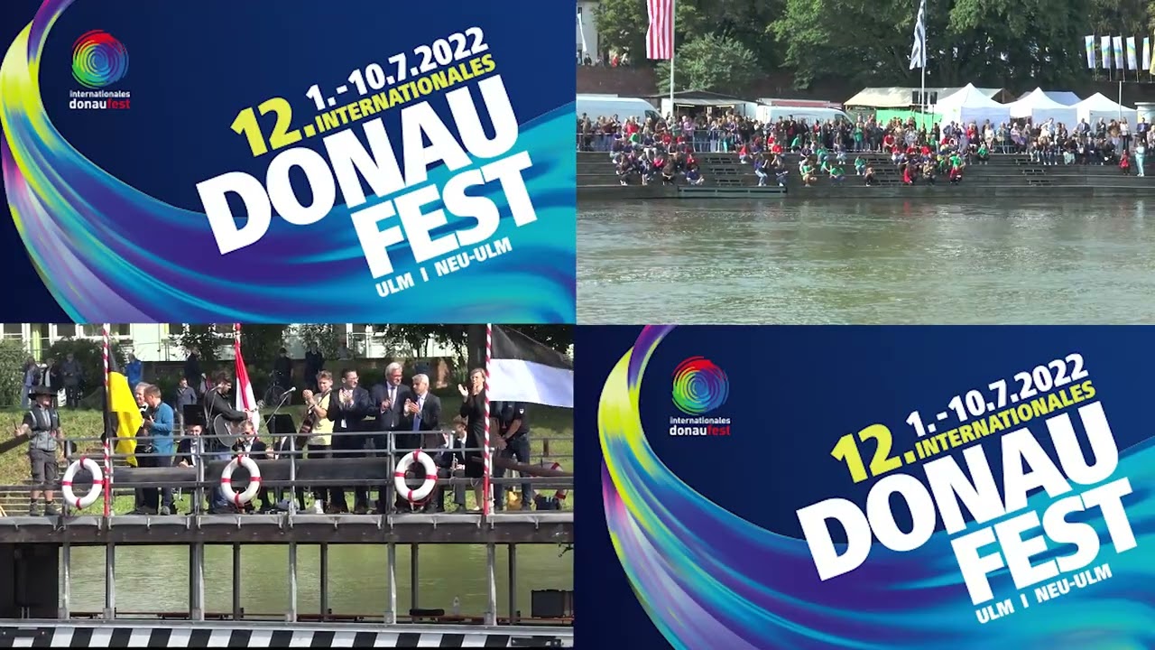 Donaufest 2022 - Eröffnungsfeier auf Donau